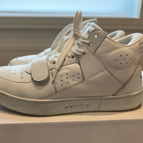 Celine CT-02 trainer mid sneaker in calfskin - Picture 5 of 10